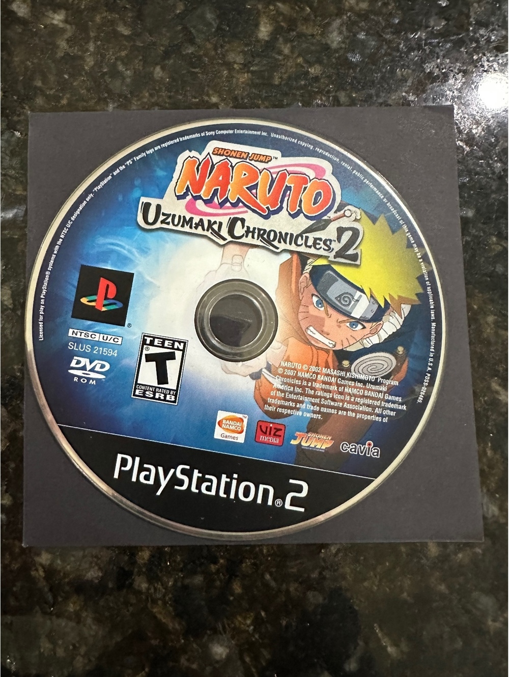 Naruto Uzumaki Chronicles 2 PlayStation 2 Game Disc